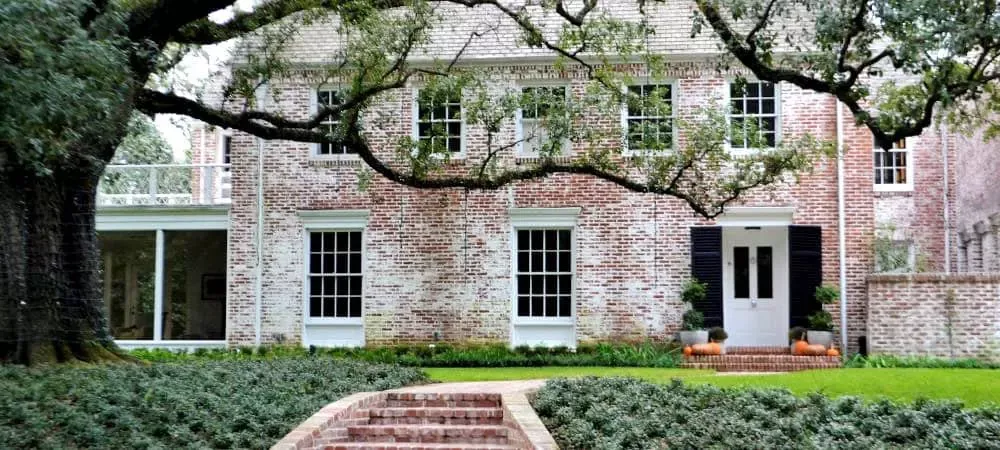 Brick home with beautiful yard