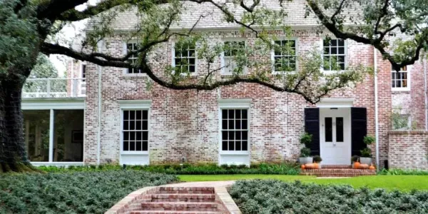 Brick home with beautiful yard